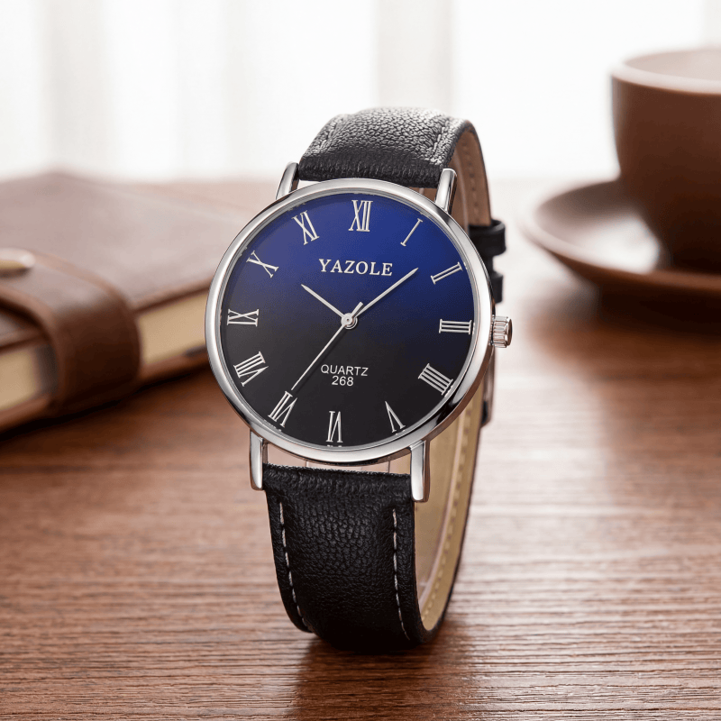 Smartwatch Casual Watches For Men - YAZOLE 남성용 미니멀리스트 쿼츠 시계 울트라