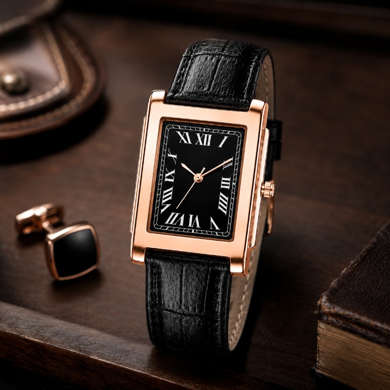 Smartwatch Casual Watches For Men - 클래식 비즈니스 남성용 시계 사각형 로마