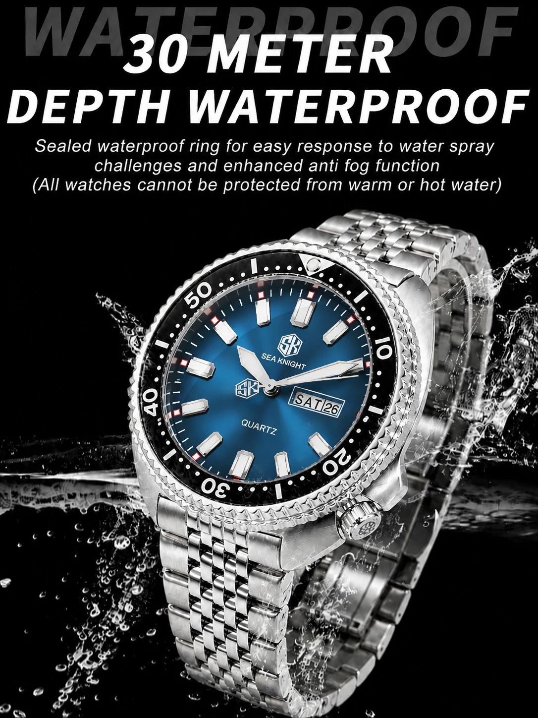 SEA KNIGHT 남성용 럭셔리 비즈니스 쿼츠 시계, - Smartwatch Casual Watches For Men 리뷰 및 가격