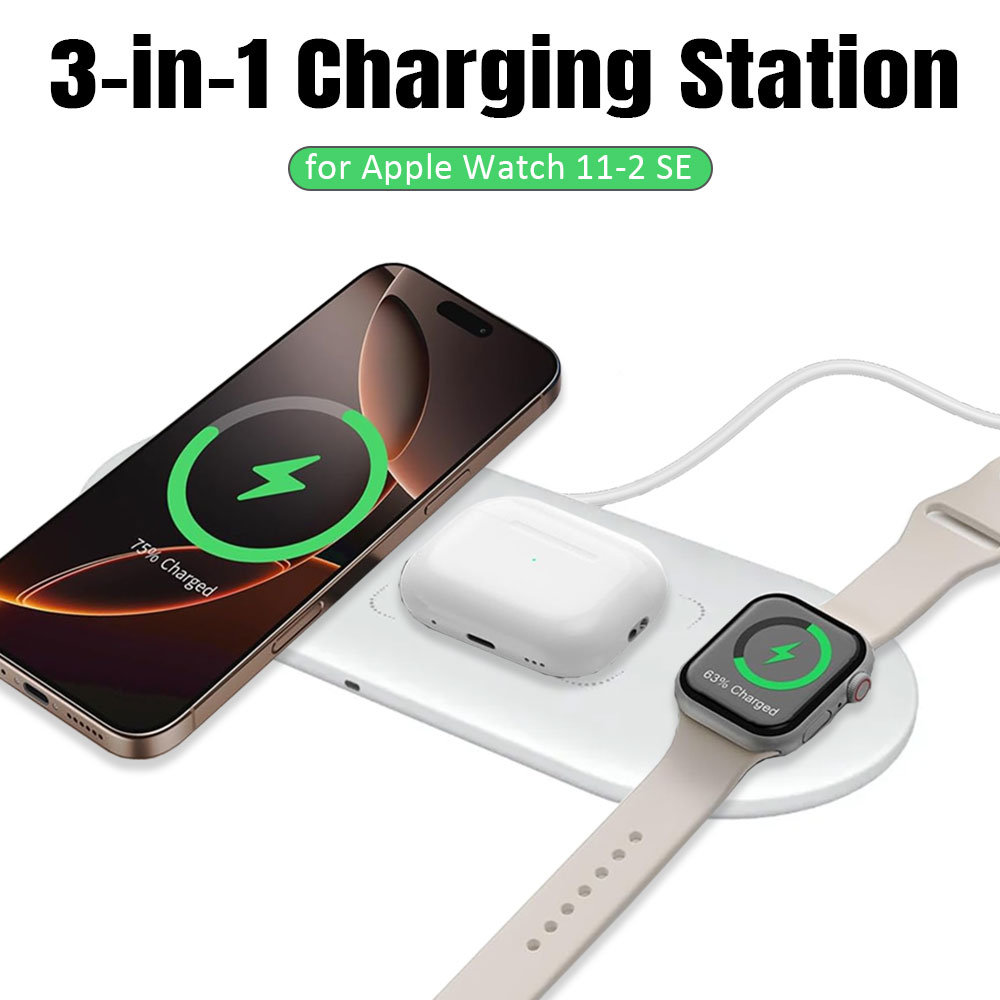 데스크탑 3 in 1 무선 충전 패드 (아이폰 17~1 - Watch 7 Smartwatch Iphone 리뷰 및 가격