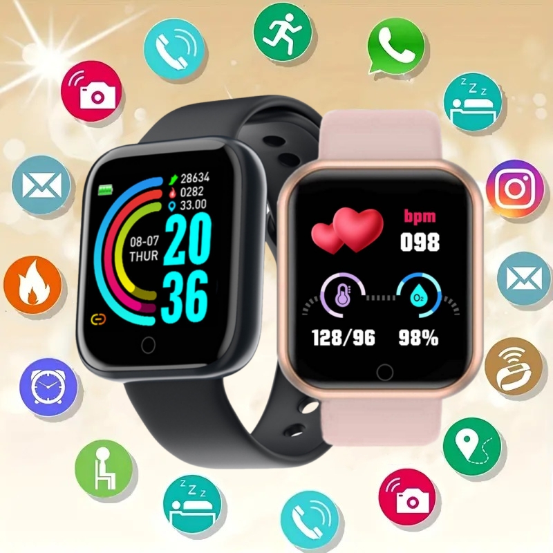 스마트 워치 메시지 알림 음악 제어 칼로리 거리 피트니 - Smartwatch Sports Watches For Men 리뷰 및 가격
