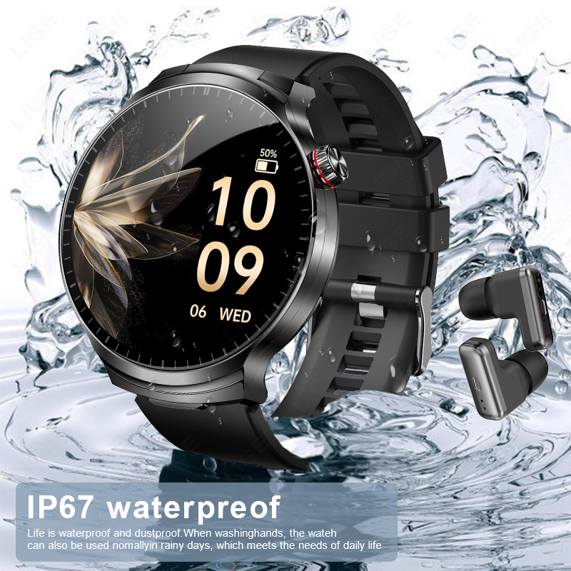 LIGE 2026 새로운 TWS 2 in 1 헤드셋 스 - Smartwatch Noise Watches 리뷰 및 가격