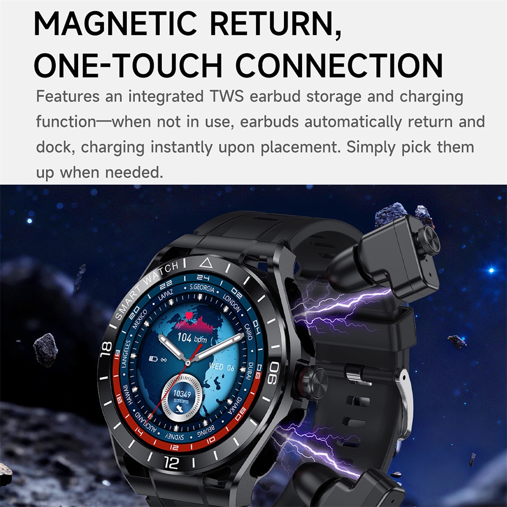 1.52인치 스마트워치 2 in 1 블루투스 통화 이어 - Smartwatch Noise Watches 리뷰 및 가격