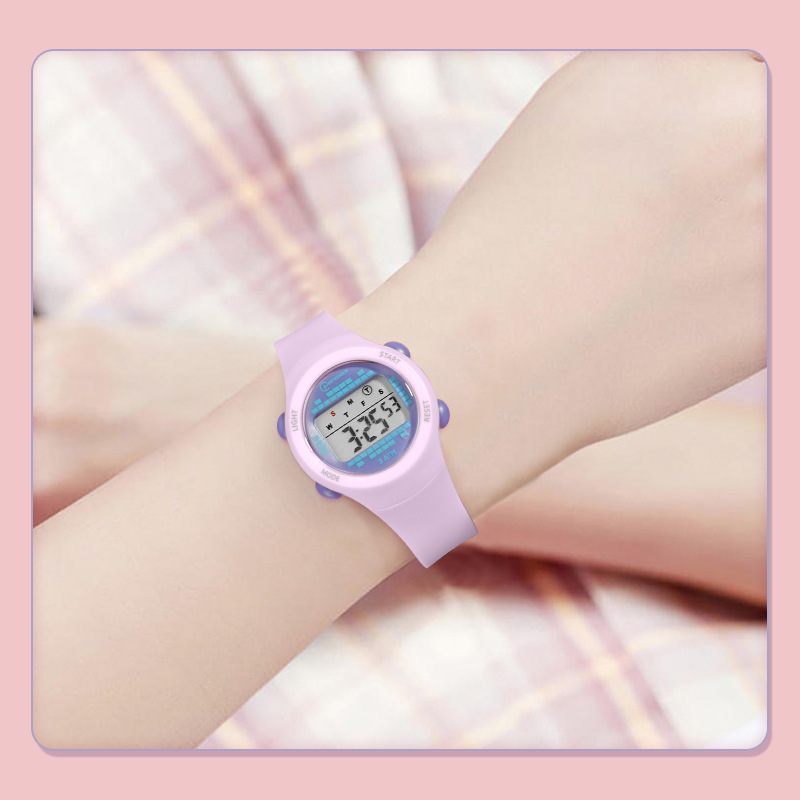 어린이 전자 시계 소녀 핑크 귀여운 중학교 소년 시계  - Smartwatch Watches Gift For Boys 리뷰 및 가격