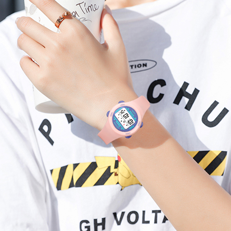 어린이 전자 시계 소녀 핑크 귀여운 중학교 소년 시계  - Smartwatch Watches Gift For Boys 리뷰 및 가격