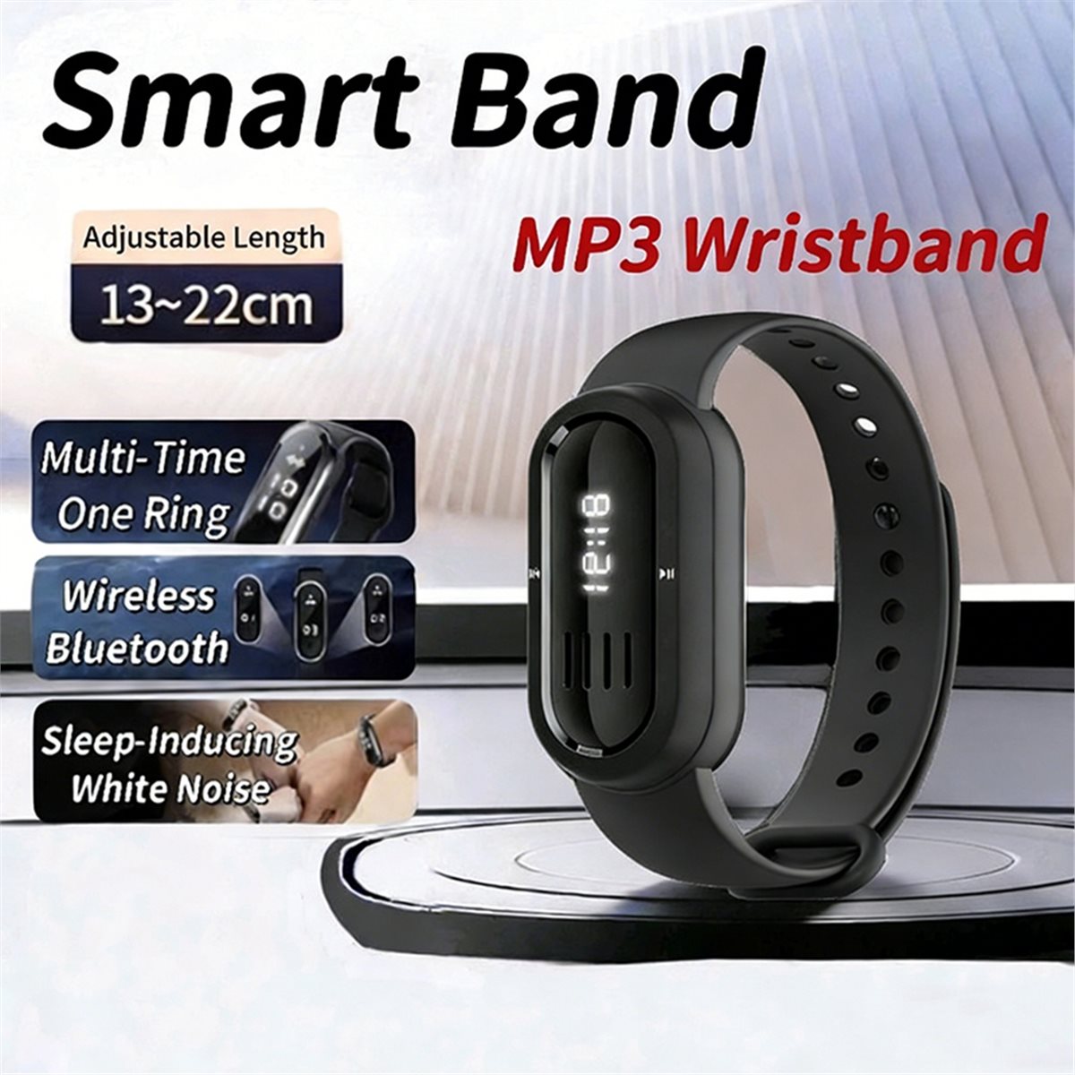 DTC5 디지털 스마트 팔찌 뮤직 플레이어 블루투스 오 - Smartwatch Noise Watches 리뷰 및 가격