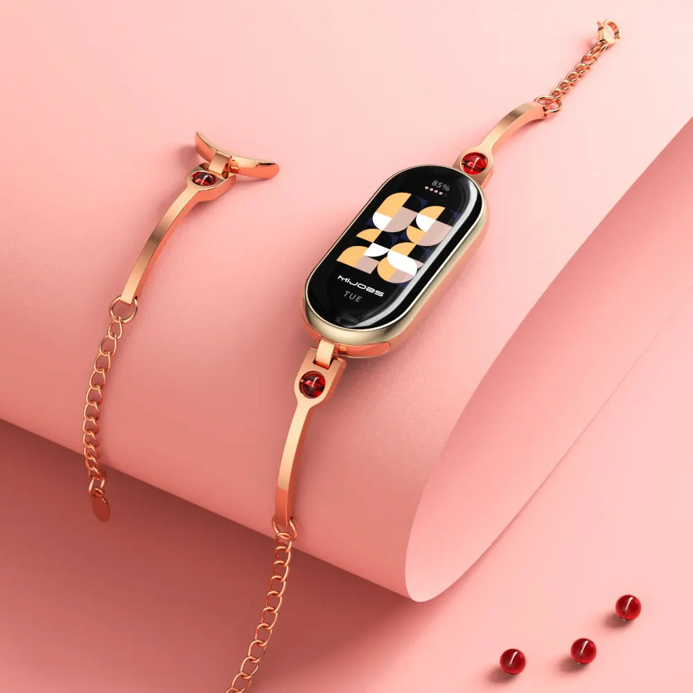 Xiaomi Mi Band 8용 스테인레스 스틸 교체  - Smartwatch Watches Girls 리뷰 및 가격