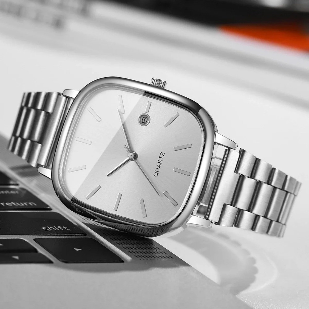 패션 스퀘어 시계 심플 조절 가능한 스트랩 커플 손목시 - Smartwatch Digital Watches For Women 리뷰 및 가격