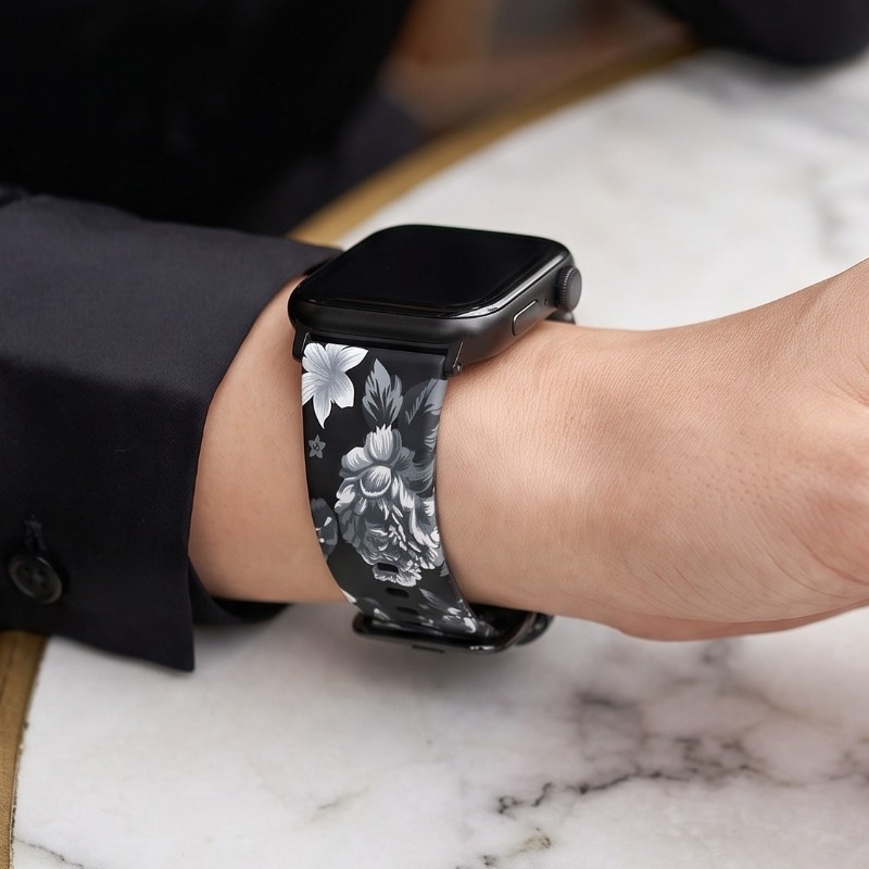 빈티지 플로럴 프린트 소프트 실리콘 시계줄 (화웨이 워 - Smartwatch Vintage Watches For Women 리뷰 및 가격