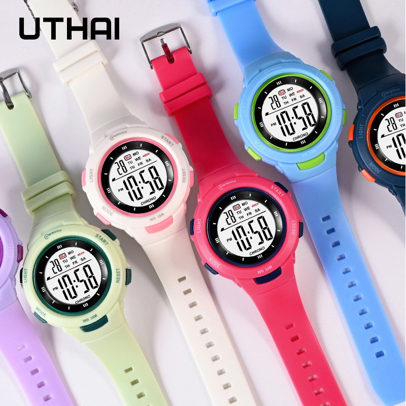 UTHAI 어린이 시계 스포츠 패션 빛나는 방수 알람  - Smartwatch Watches Girls 리뷰 및 가격